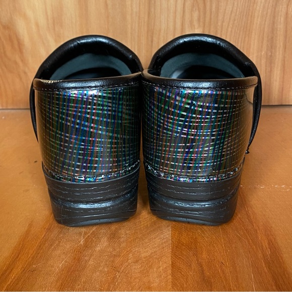 Womens 8 / 38 Dansko Pro XP Mules Clogs Black Metallic SEF1516 - Picture 5 of 8